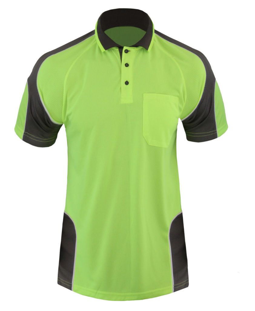 Hi Vis Panel Polo Shirt with Piping SS - Goodgearnation