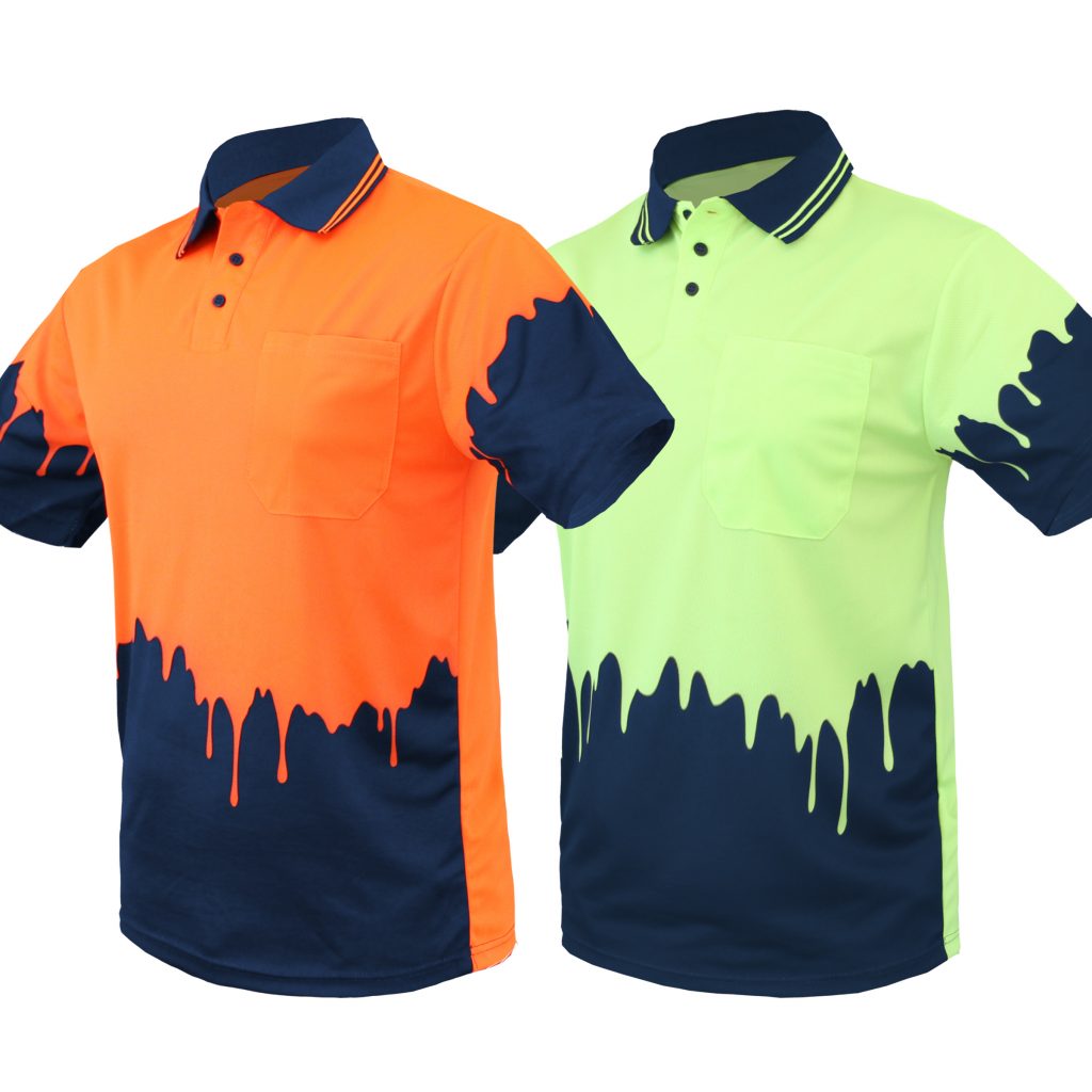 Melted Design  HI VIS Polo  Shirt  AS NZS 1906 4602 Standard 