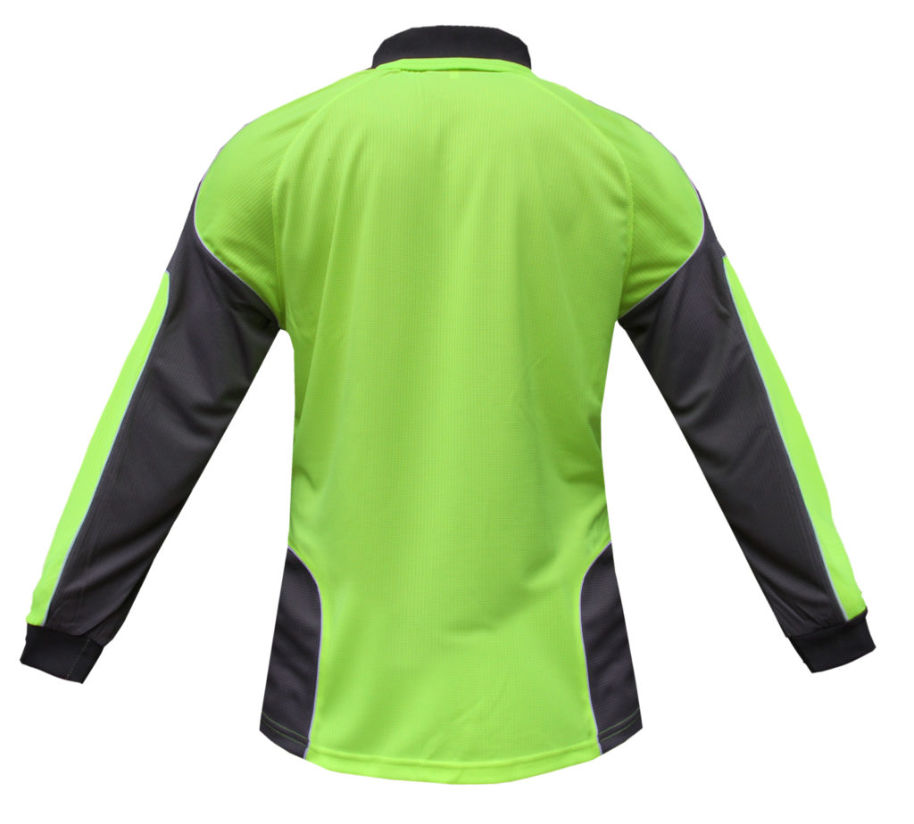 Hi Vis Panel Polo Shirt with Piping LS - Goodgearnation